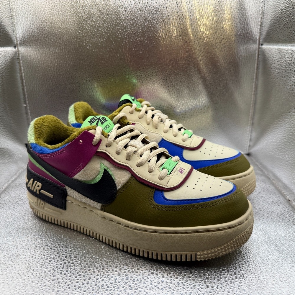 Size 7.5 Nike Air Force 1 Shadow SE Cactus Flower Womens Sneakers CT1985-500 - Picture 1 of 9